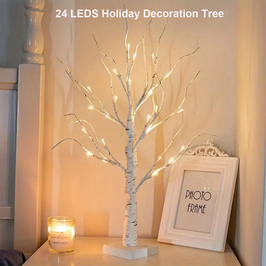 1PC USB Battery Birch Tree Light Lamp