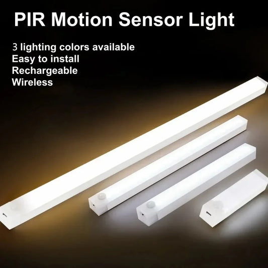 1 Pc Motion Sensor LED USB Rechargeable Induction Light