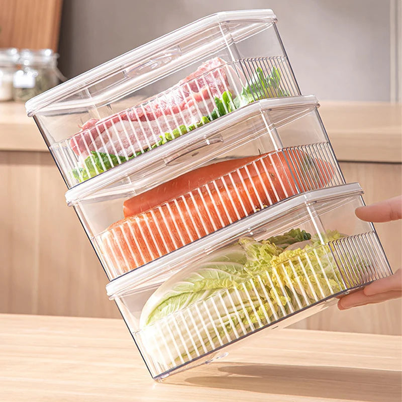 Transparent Fridge Organizer Food Storage