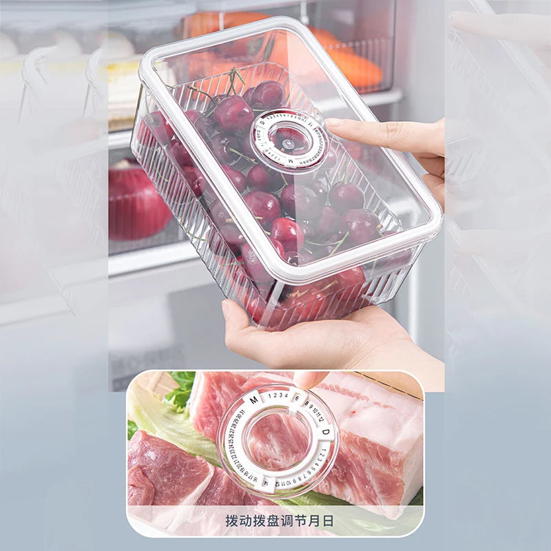 Transparent Fridge Organizer Food Storage