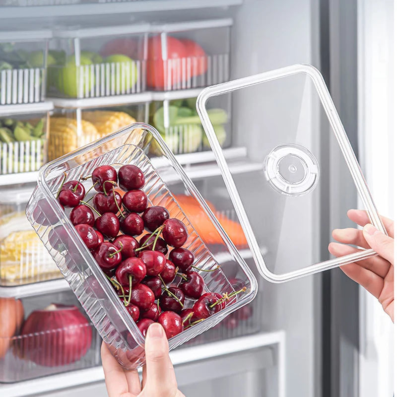 Transparent Fridge Organizer Food Storage