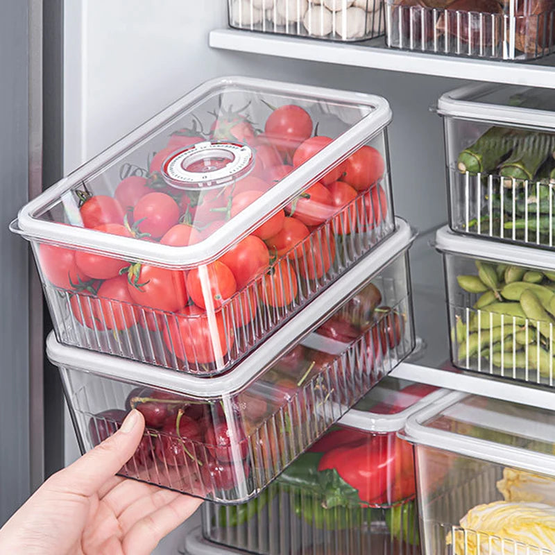 Transparent Fridge Organizer Food Storage